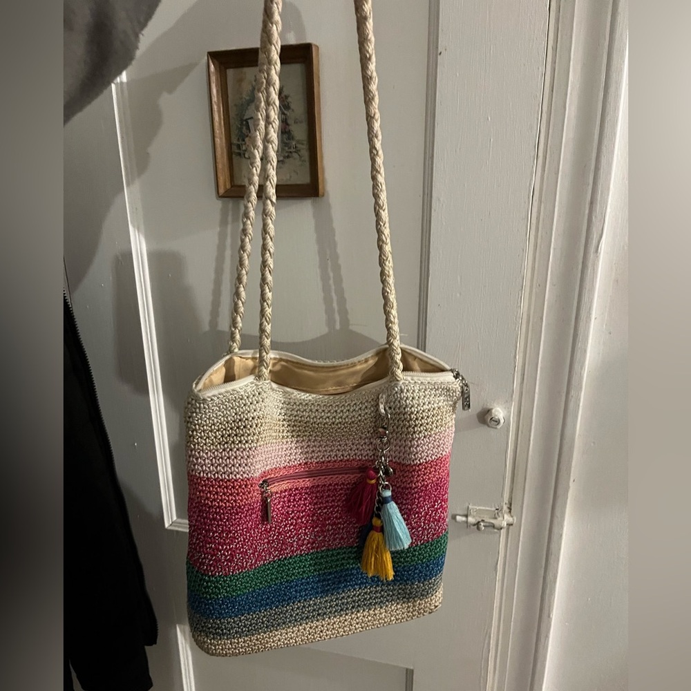 The Sak Colorful Striped Women's Woven Bag
